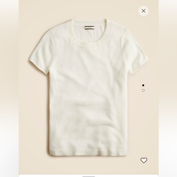 J. Crew Sweaters - J.Crew | Cashmere relaxed-fit t-shirt | Snow | Size S